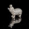 Thumbnail of THEO FENNELL a large silver Hippopotamus London 1994 image 4