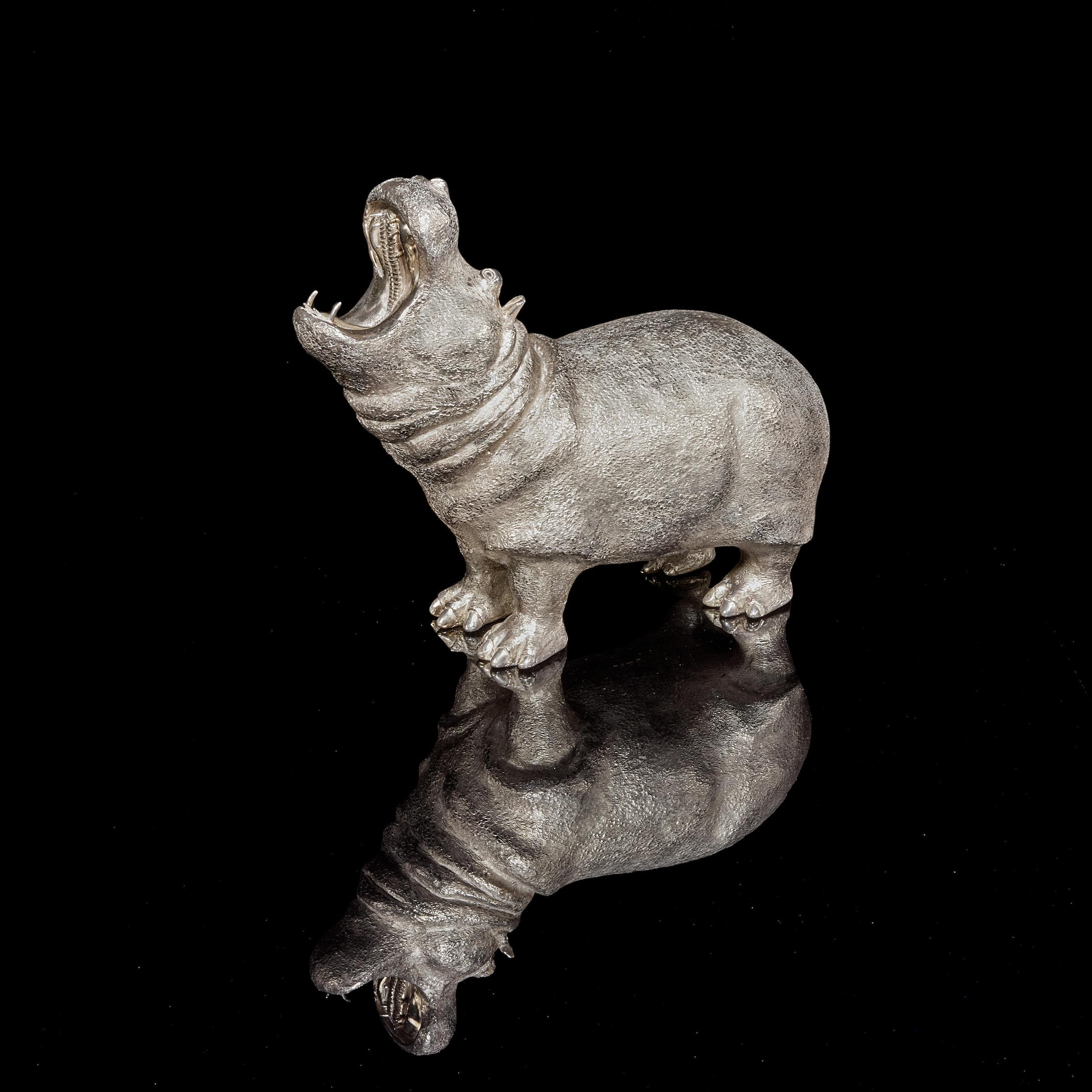 THEO FENNELL a large silver Hippopotamus London 1994 image 4