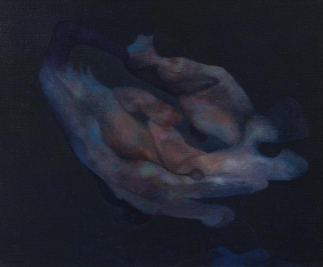 RAFAEL SORIANO (1920-2015) Rotando a trasluz 19 11/16 x 23 13/16 in (50 x 60.5 cm) (Painted in 1983)