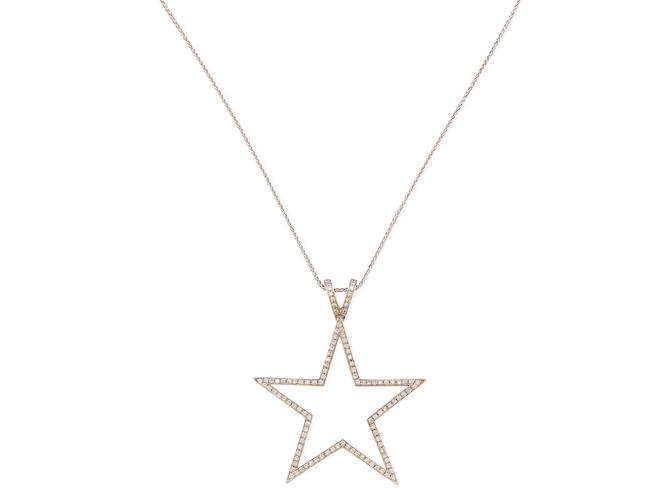 THEO FENNELL | 18CT GOLD AND DIAMOND STAR PENANT