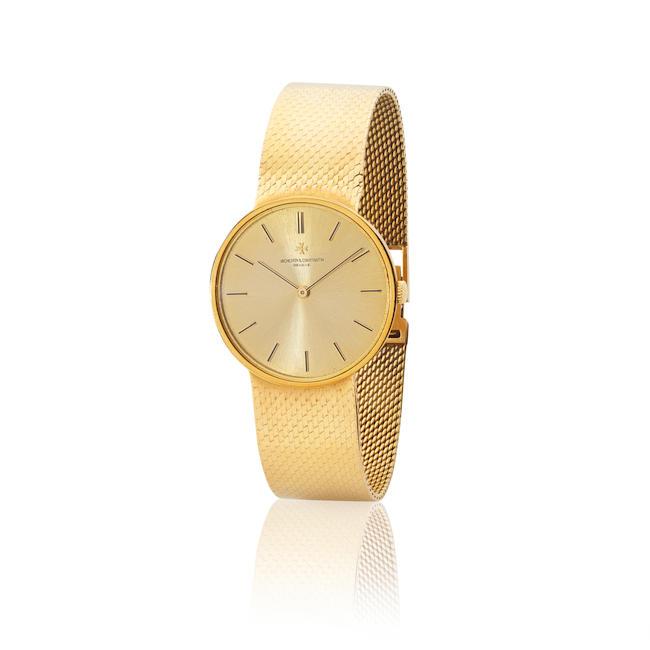 Vacheron & Constantin. An 18K gold manual wind bracelet watch Vacheron & Constantin. Montre bracelet en or jaune 18K (750) mouvement mécanique Ref: 34014, Circa 1970