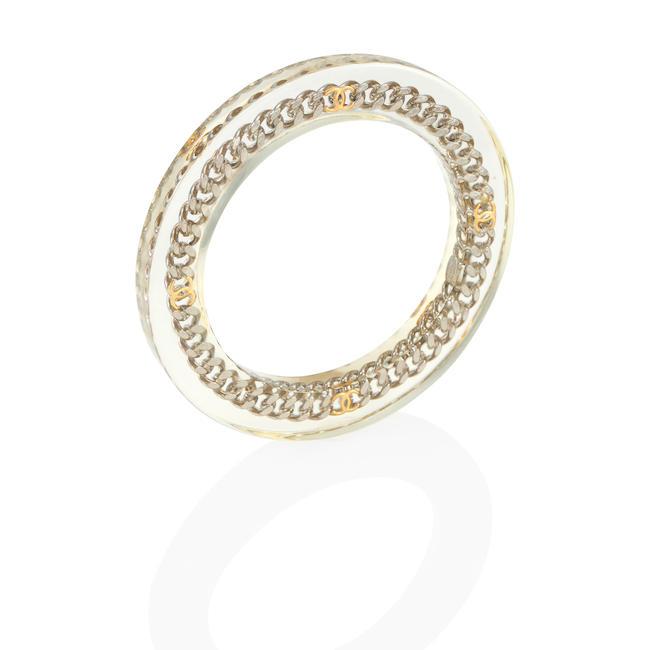 CHANEL: CHAIN INLAY RESIN BANGLE Spring 1997