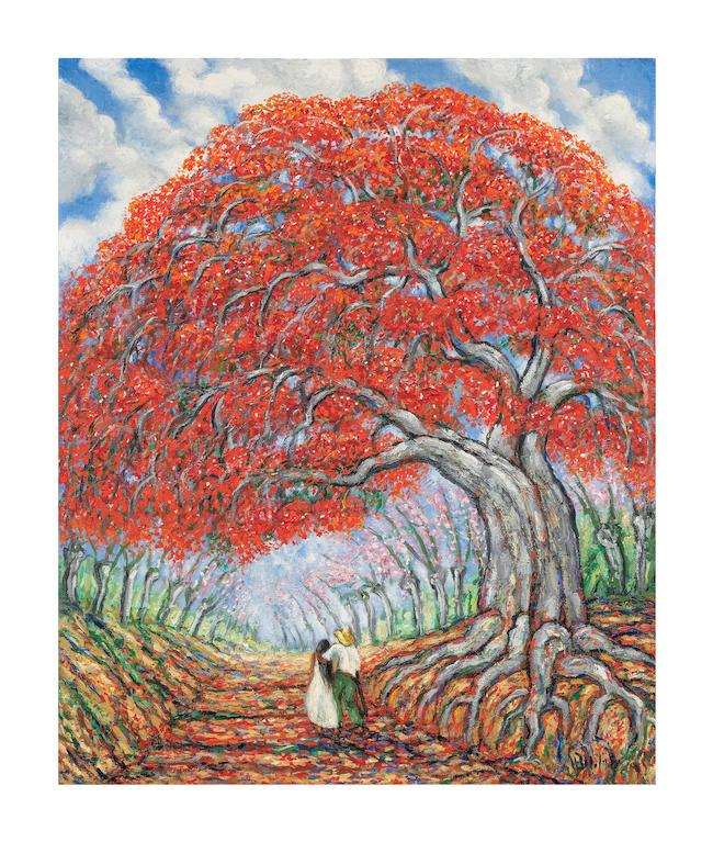 HÉCTOR MOLNÉ(B. 1935)Flamboyan en el Camino Real
