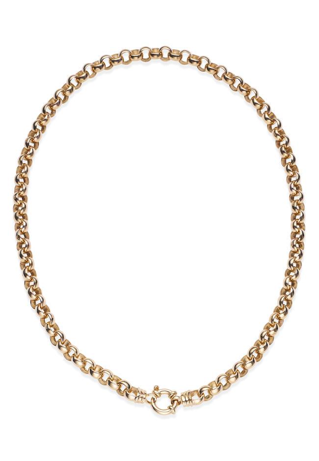 9 CARAT GOLD BELCHER LINK NECKLACE