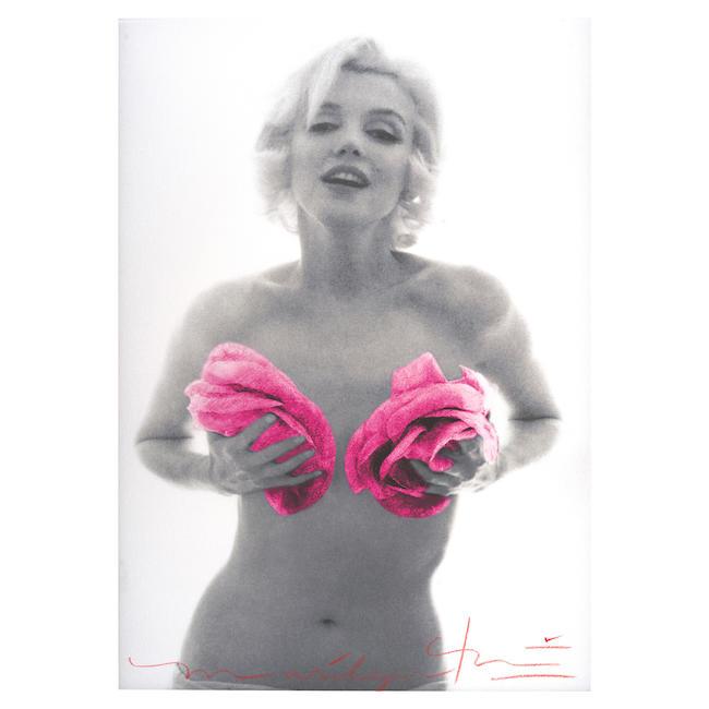 Bert Stern(1929-2013)Marilyn Monroe with Pink Roses (from 'The Last Sitting')